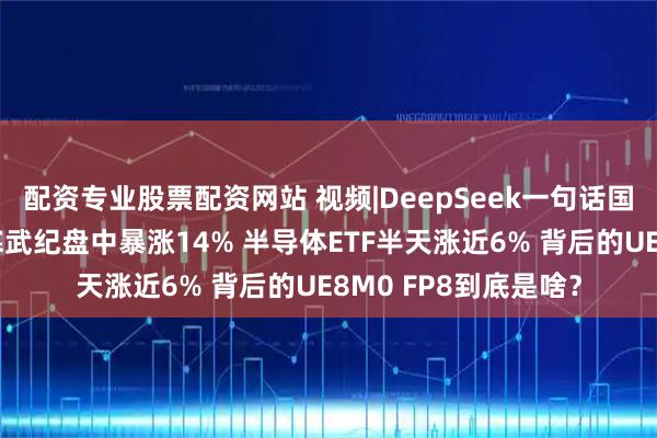 配资专业股票配资网站 视频|DeepSeek一句话国产芯片集体暴涨！寒武纪盘中暴涨14% 半导体ETF半天涨近6% 背后的UE8M0 FP8到底是啥？